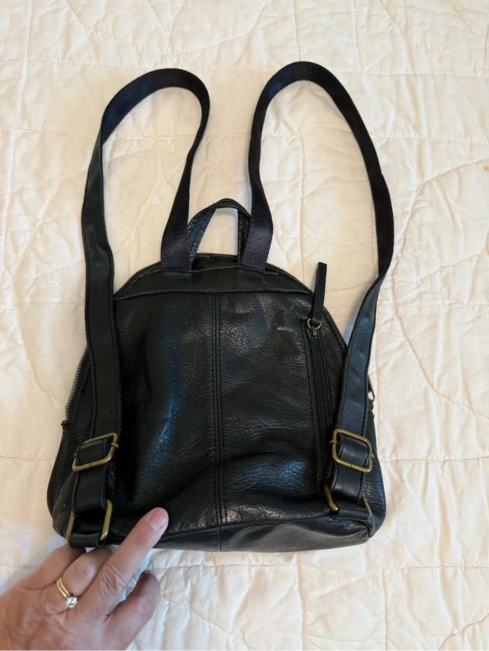 American Leather Black Mini Backpack - Classic Everyday Carry